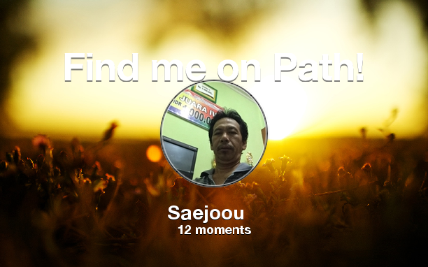 SaejoouB's tweet photo. Find me on #Path now! Go to https://t.co/59yt5i2jLK https://t.co/8ZlQm7XgSr