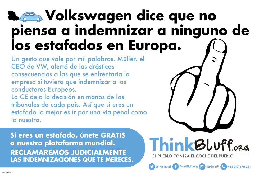 ThinkBluff's tweet photo. Así está el panorama #Volkswagen #dieselgate #demanda #ThinkBluff https://t.co/gvsvZX0vLe