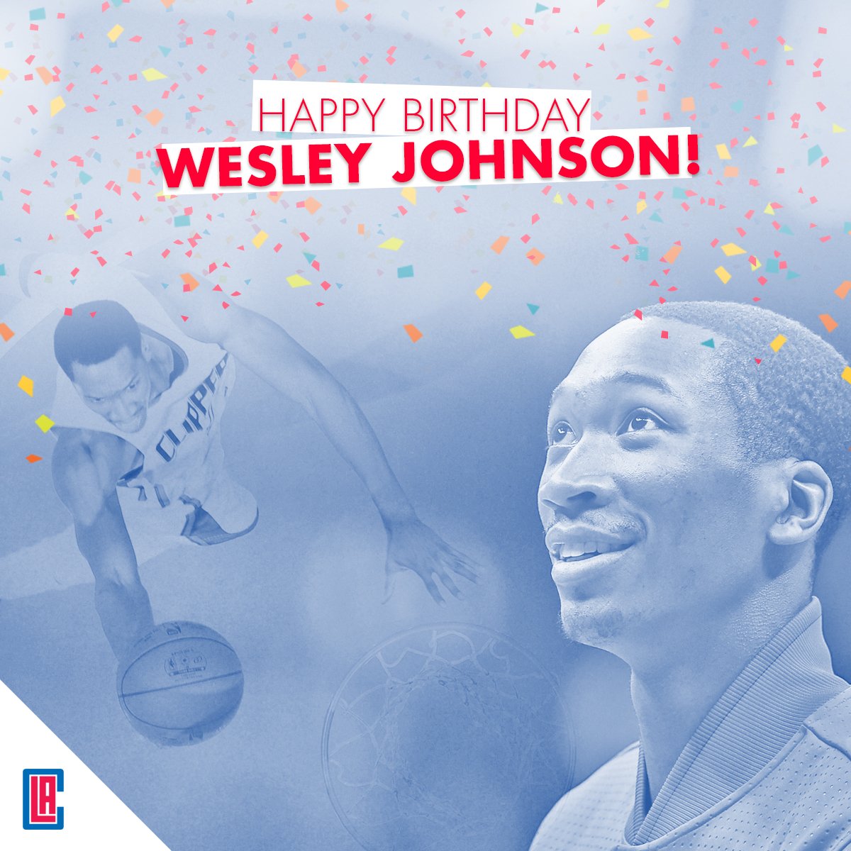 LAClippers's tweet photo. Retweet to wish Wes Johnson a happy birthday! 🎉🙌 https://t.co/q5KjzywT4S