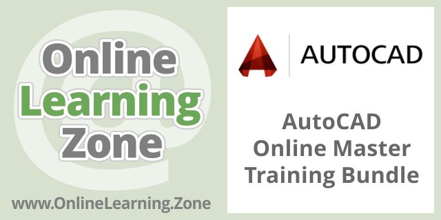 AutoCAD Online Master Training Bundle onlinelearning.zone/AutoCAD-Traini… #training #cert