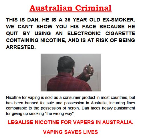 IamBroony's tweet photo. It is so wrong on many levels
1eg It's turning normally law abiding citizens in to criminals
#Vaping is safer than 🚬 https://t.co/LEowLanWB7