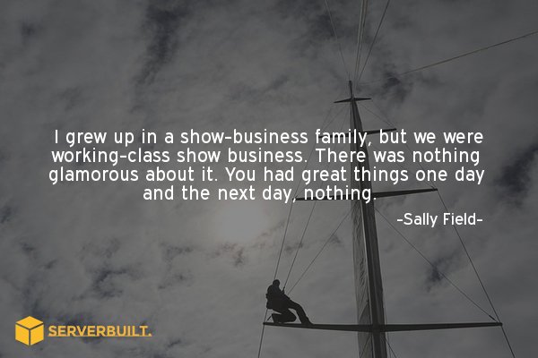 Serverbuilt's tweet image. I grew up in a show-business family, but we were working-class show business. #serverbuilt #speedoptimized