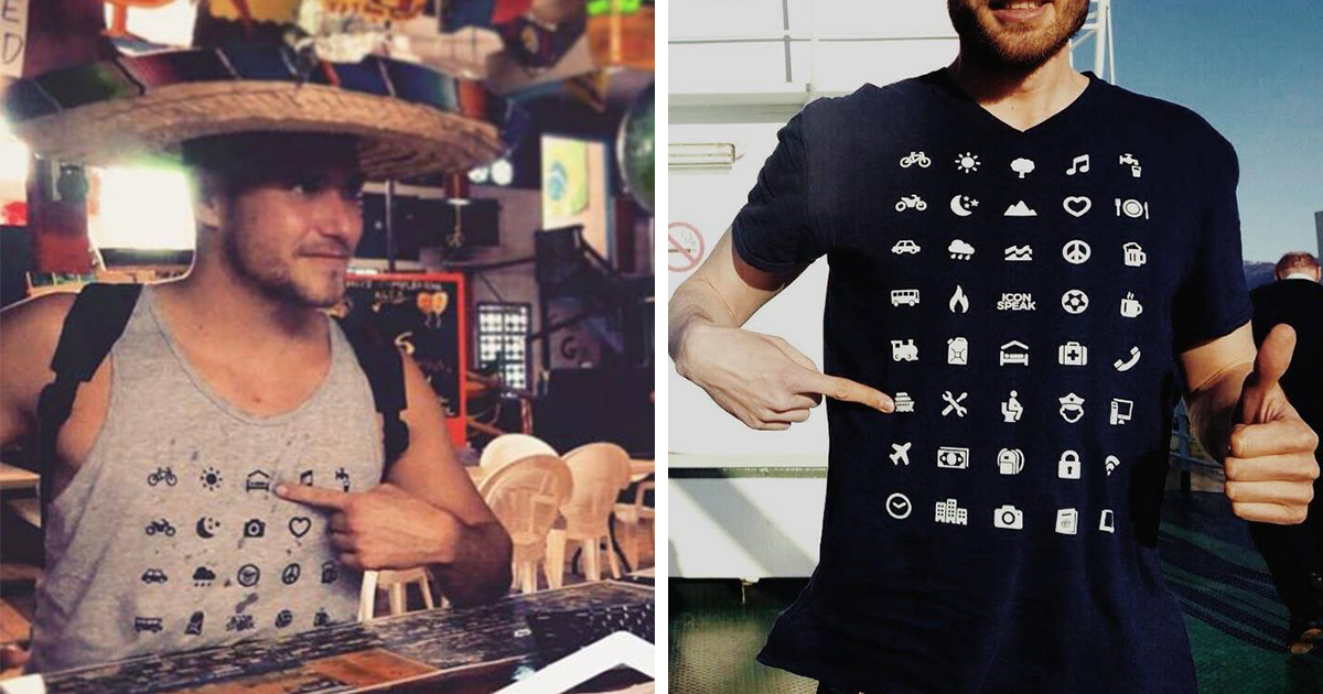 Tribearound's tweet photo. #Traveller T-Shirt With 40 Icons Lets You Communicate In Any Country  https://t.co/uPbr5JuNWj #travel #adventure https://t.co/LFAMzpHaIo