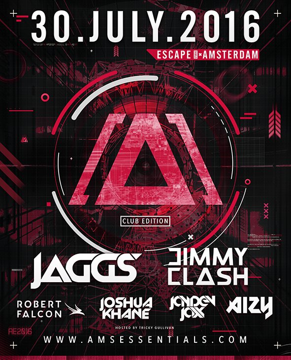 Amsterdam Essentials - 30.JULY.2016 - Escape Amsterdam(STUDIO)

✖ LINE-UP ✖... tsu.co/amsessentials/…