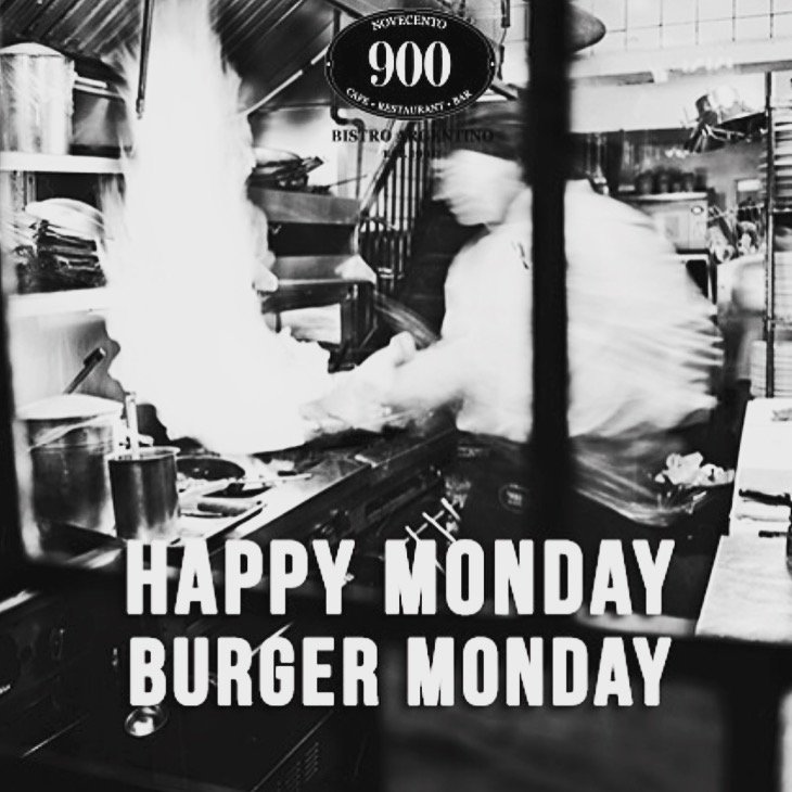 900Soho's tweet photo. BURGER PROMO $10 and HAPPY HOUR 4-7PM start your week fresh ✨

#burger #burgermonday #easy #happyhour https://t.co/zLITbWx0TS