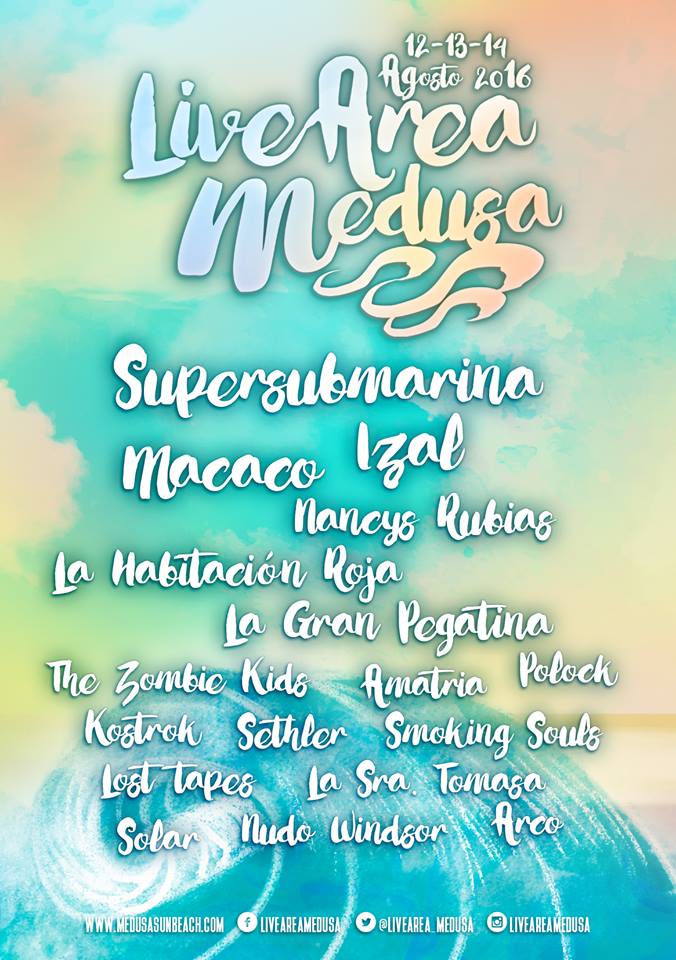 Tenim el plaer de estar al cartell del <a href="/medusasunbeach/">Medusa Festival</a> de Cullera. 
Compartirem cartell amb tots aquests grups.
