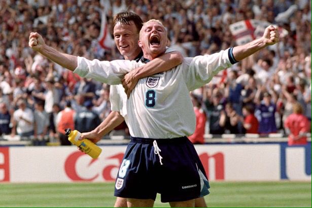 _Shout_Out_Loud's tweet photo. This is Gazza - not the poor shell of a man the cunt journalists @TheSun want to hound and persecute https://t.co/x4OCpC6Z5t