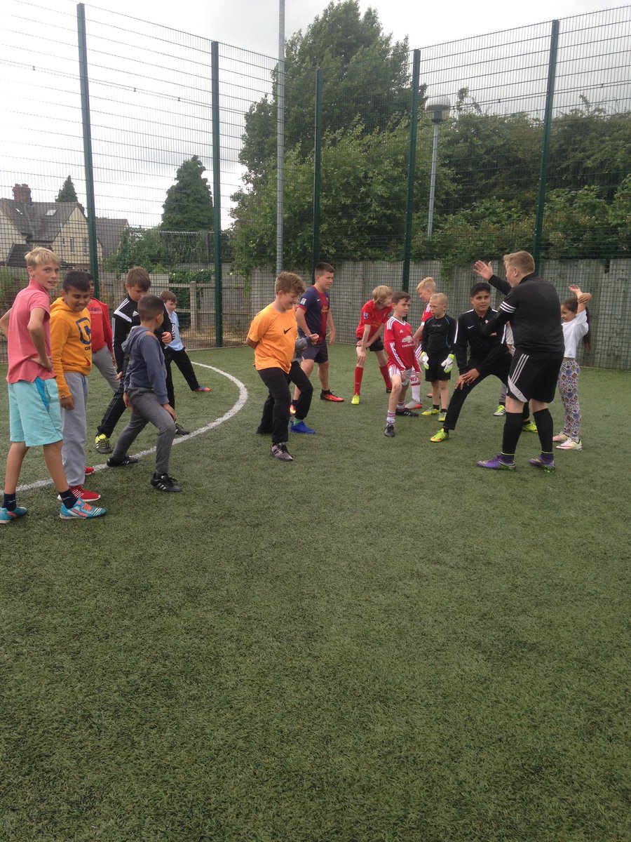 Monday night football regulars warming up! Well done Kieran and shak who took the warm up! #respect #community