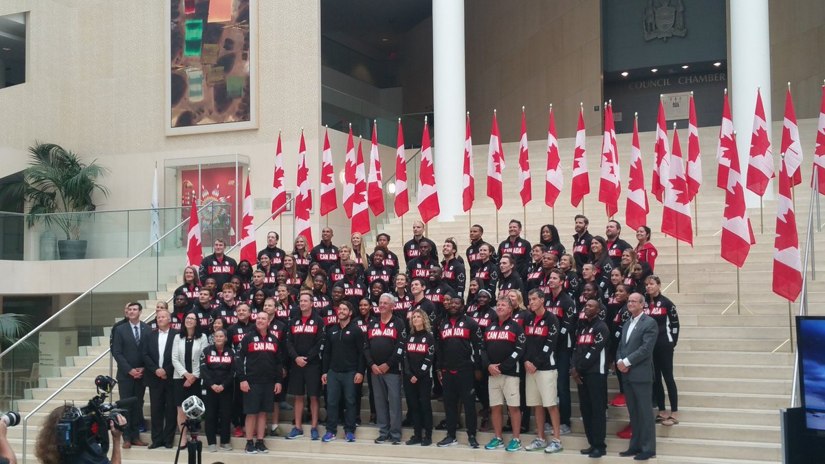 CityofEdmonton's tweet photo. We are proud to support the 100+ @AthleticsCanada athletes going to Rio Olympics #ACRoadtoRio 🇨🇦 #Rio2016 https://t.co/w20ujcg6QZ