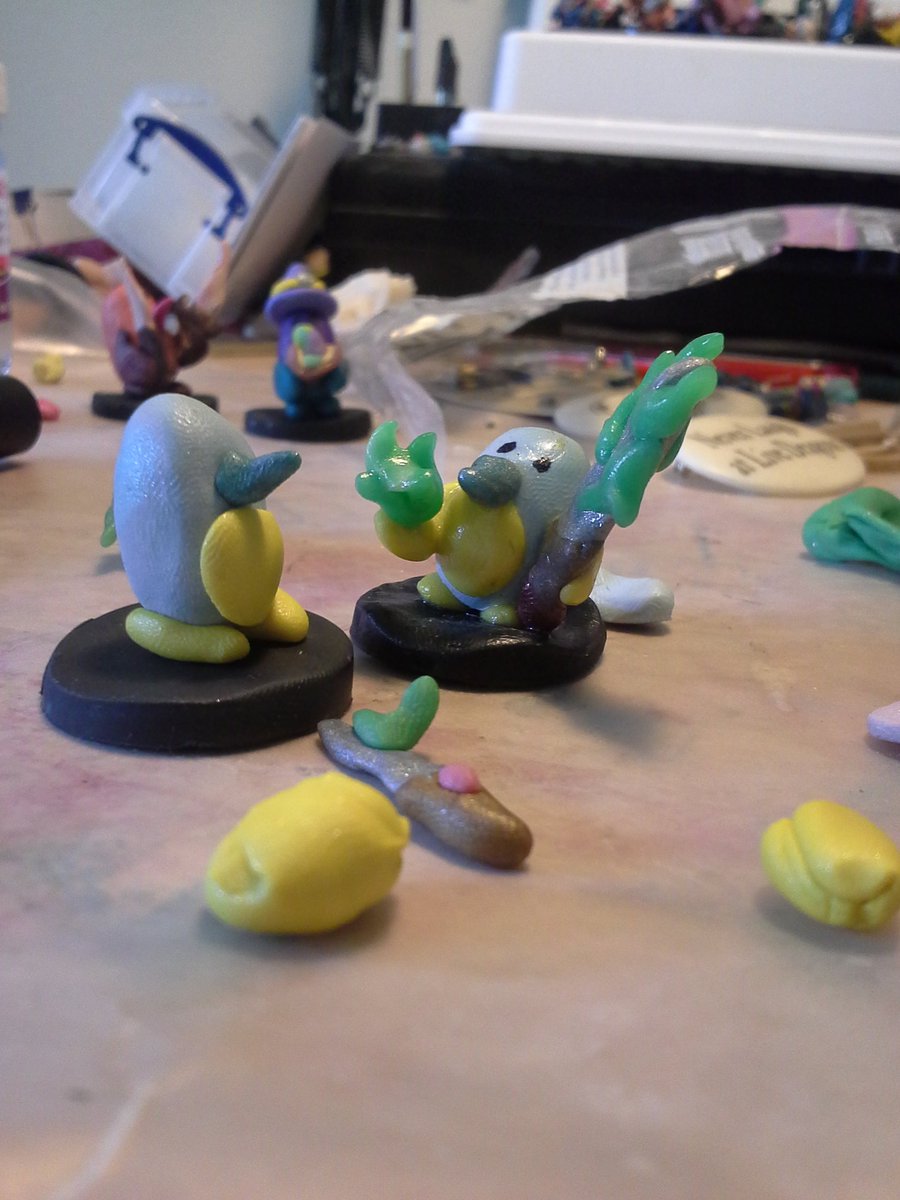 Swordmagepengin's tweet image. Me with my hopefully not #evilclone being made for #SDCC2016 #partypenguins #SDCC