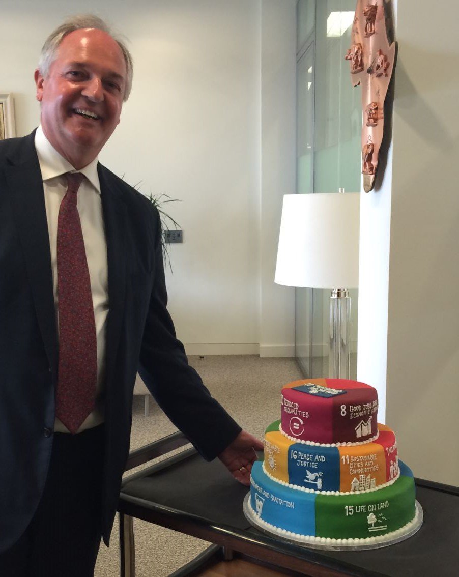 PaulPolman's tweet photo. Great to be joining ‘Generation Bold’ – now for bold action on #SDGs! https://t.co/G9DABvBiXc
