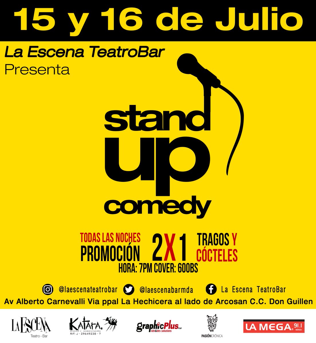 laescenabarmda's tweet photo. Próximo fin de semana en La Escena! #StandUpComedy No te lo pierdas ! https://t.co/xpJDohOQLw