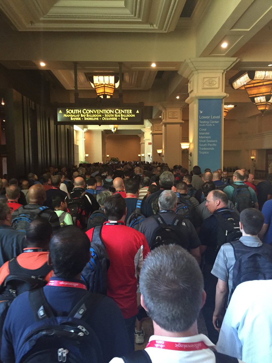 markschnab's tweet image. Ciscolive traffic jam #clus