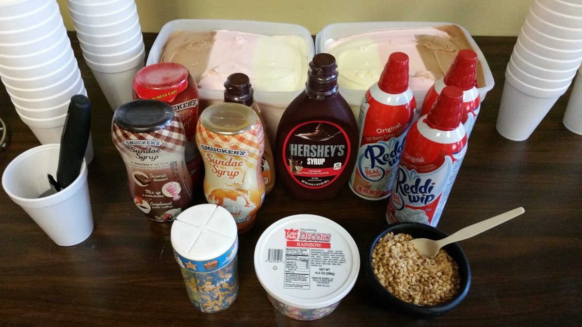 How does #SchoolKidz beat the #Monday blues? #Sundaes!  ^NO