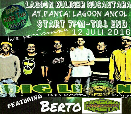 malam ini!!! Lagoon kuliner nusantara at pantai lagoon ancol start 7malam <a href="/BiglionReggae1/">Big lion Reggae</a> ft Berto <a href="/RAGGANASTA/">RAGGANASTA.DUB.ROOTS</a>