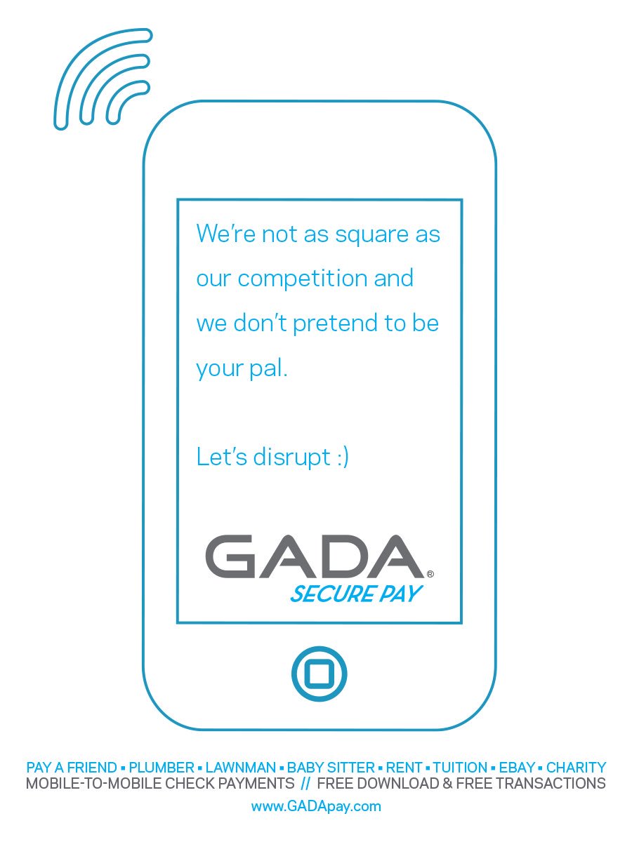 GADA_Pay's tweet photo. WSJ - "banks have advantage in mobile pmnt race = their own network." #GADA is only 3rd party app to use bank rails. https://t.co/ywb2nqZlki
