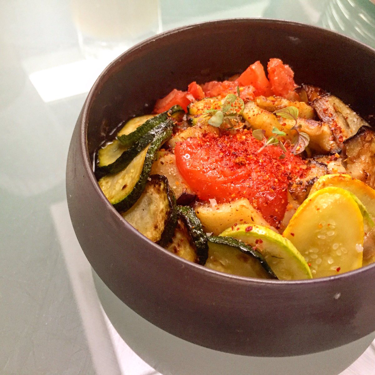 obryanphoto's tweet photo. #vegetarian #Ratatoullie #delicious #nom #ChefCookie #StudyAbroad @JWUDenver #Paris #AlainDucasse https://t.co/HyB8rZ7WIK