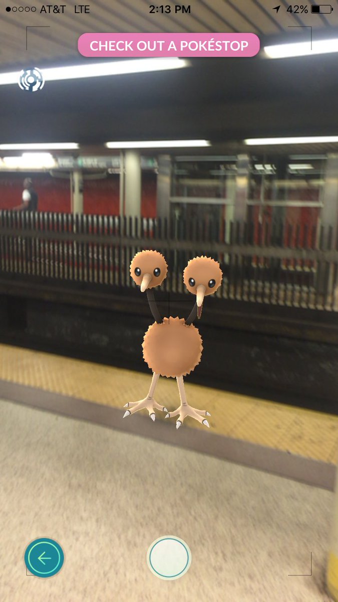 NYCTSubway's tweet image. Hey #PokemonGO players, we know you gotta catch 'em all, but stay behind that yellow line when in the subway.