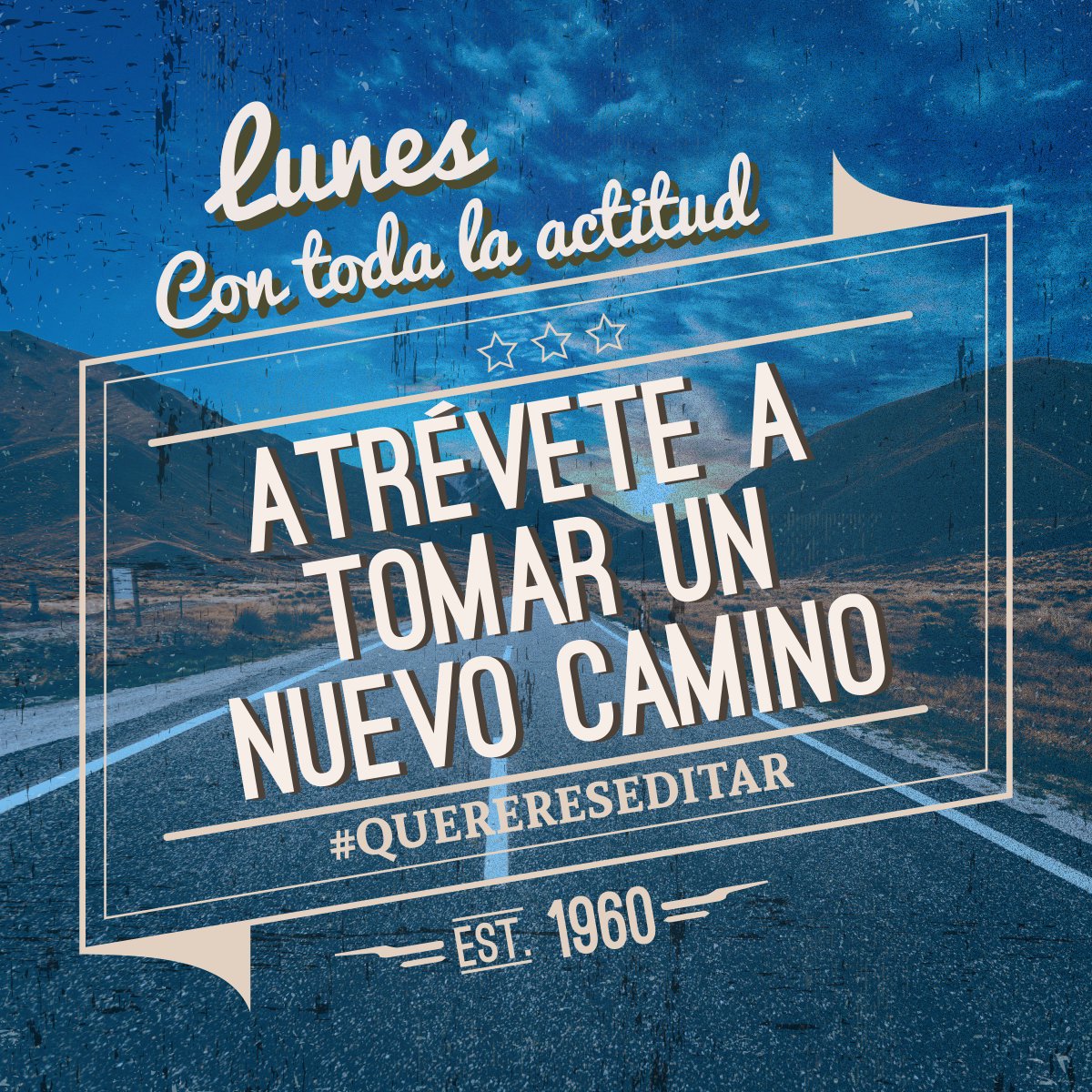 MyWebLat's tweet photo. Muy buen lunes! Vamos a atrevernos 
#QuererEsEditar #EmpresasApoyandoEmpresas #Cool #Nuevocamino https://t.co/H6csgJtkYj