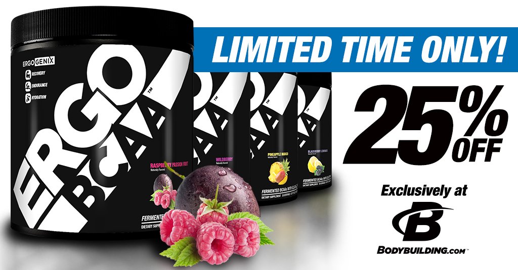 BBcomDeals's tweet photo. #SAVE 25% off @ErgoGenix #ErgoBCAA's by clicking the link below! #Bodybuildingcom 

https://t.co/Xk5x5IvLK5 https://t.co/F3PUfWjnqm