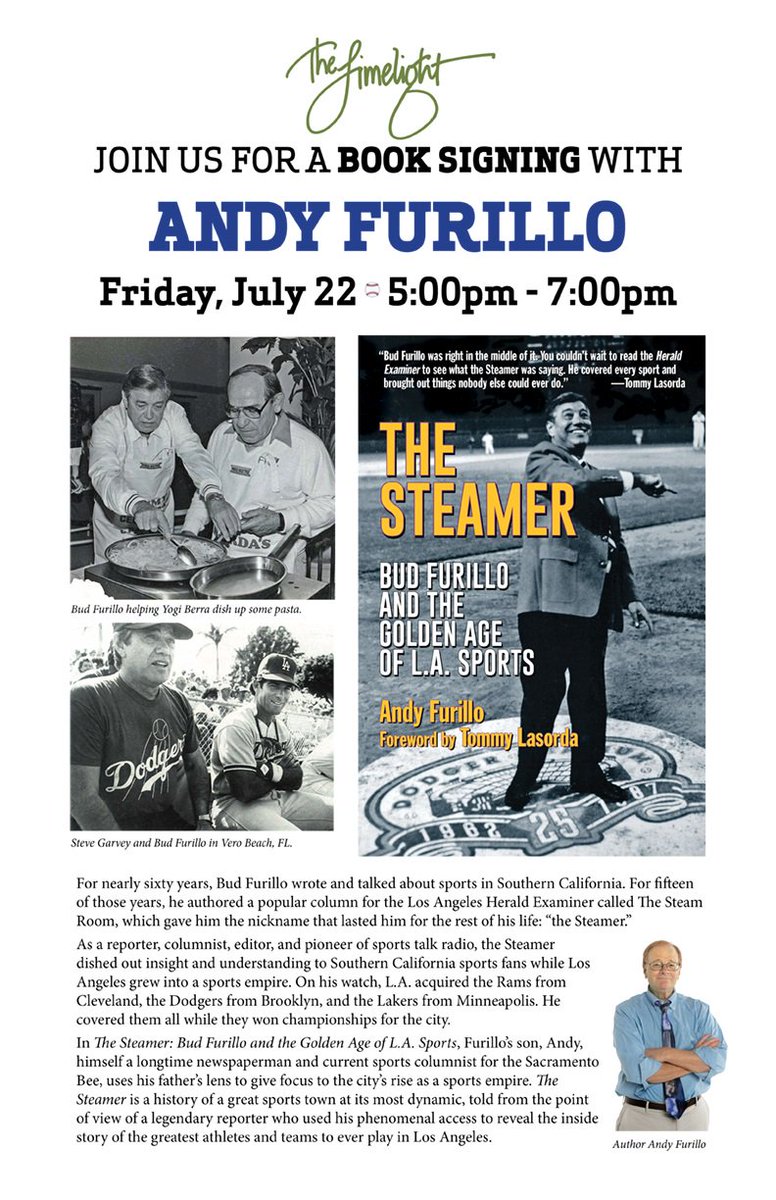 Join us Friday, July 22, for a book signing with <a href="/andyfurillo/">Andy Furillo</a>!