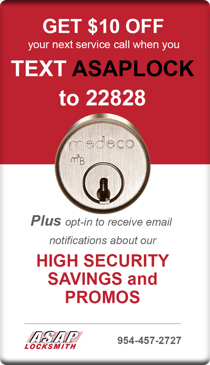 Text ASAPLOCK to 22828 to save 10% off your next service call!! #save #asaplockcoupon #locksmithdiscount #lockfl