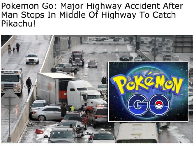 That story about Pokémon Go causing a major highway accident is a hoax bzfd.it/29LbMtu