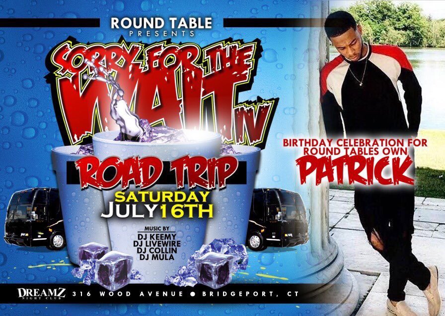 blessingmariah's tweet photo. #SorryForTheWaitIV RI β‘οΈ CT Road Trip ππ on July 16th. #RoundTableENT x @themannamedmula. https://t.co/Co7V2kjp1r