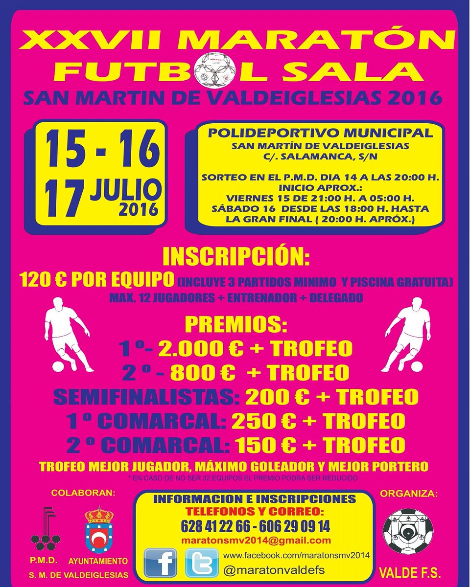 VALDE_FS's tweet photo. @MaratonesFSala @maratonfutsalpd @MaratonPFS @MaratonUnizar @TorneoFutsalSO @MaratonFSala @maratonfsala14 https://t.co/OxgiXPOotB