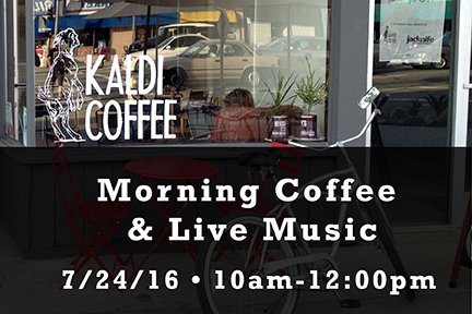 RikoMethod's tweet image. Join us at @kaldicoffeela on July 24th for some morning coffee and live piano music!