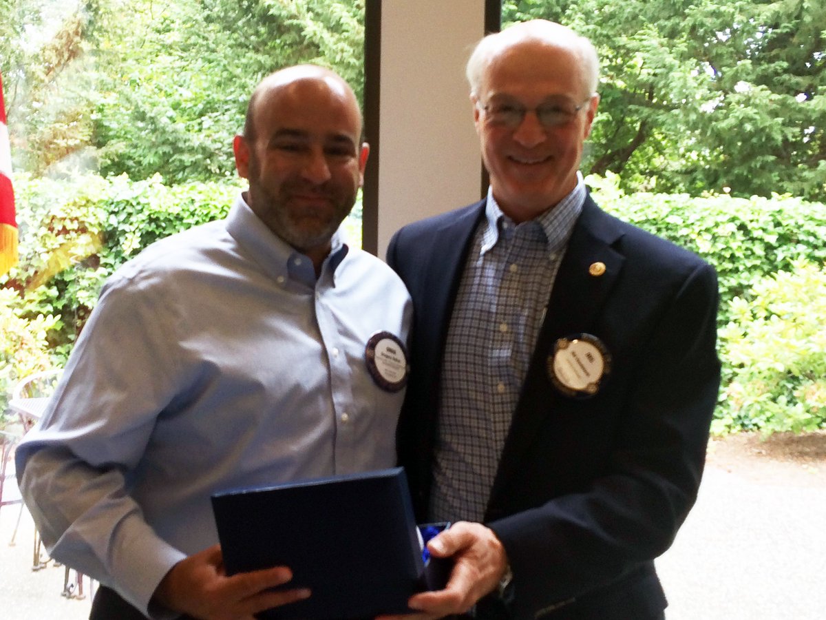 Dr. Baker was honored by the Rotary Club of Bellingham today with the Karen W. Morse Vocational Service Award.
