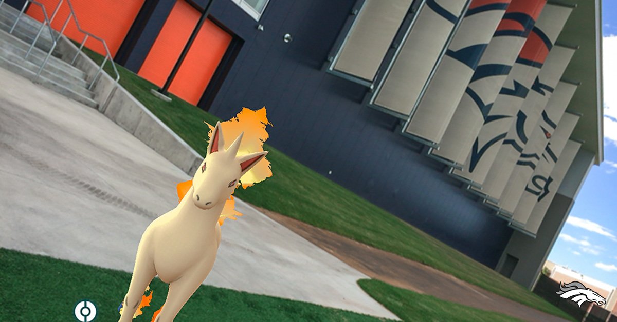 Broncos's tweet photo. It's no surprise that we found some serious #Horsepower on #PokemonGo. https://t.co/y6mdW0xxyk