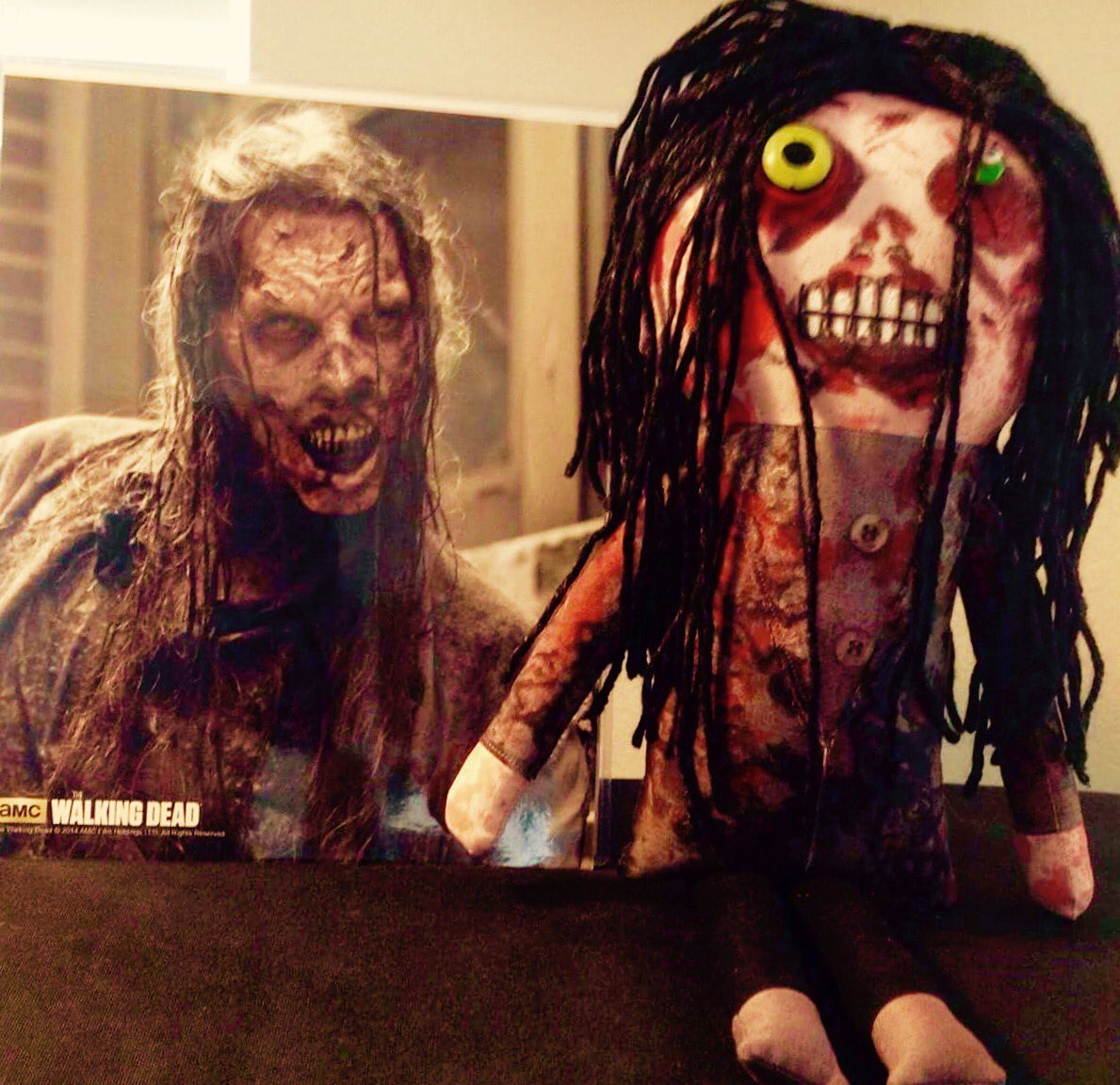 CreepynCuteShop's tweet image. ❤️ Tim scaring up #TerminusWalker ☠ @CreepynCuteShop Doll‼️❣#WalkingDeadWalkers ~ 💥Follow @timproctor 💥