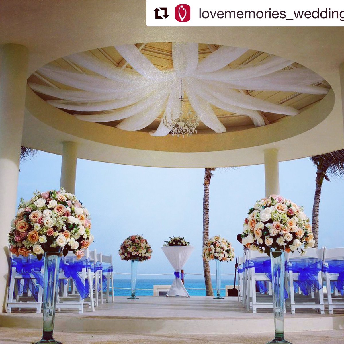 #Inspiring, with the turquoise colors as #Landscape #weddingdecor <a href="/WEDDINGSLOVE/">Love Memories</a>
