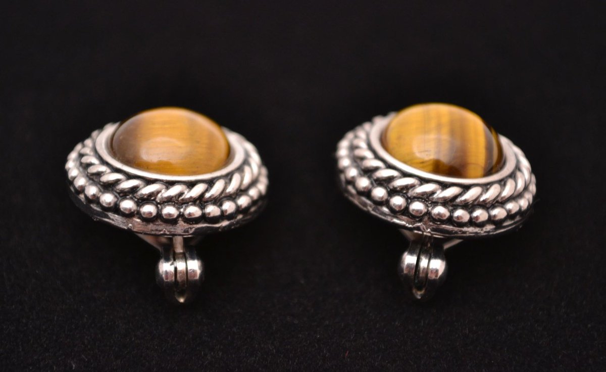 DailyDealFeeds's tweet image. Premier Design Clip Earrings with Tiger Eye / Lynx Antiqued Sterling … tuppu.net/f0661a83 #Vintage #JewelryGift