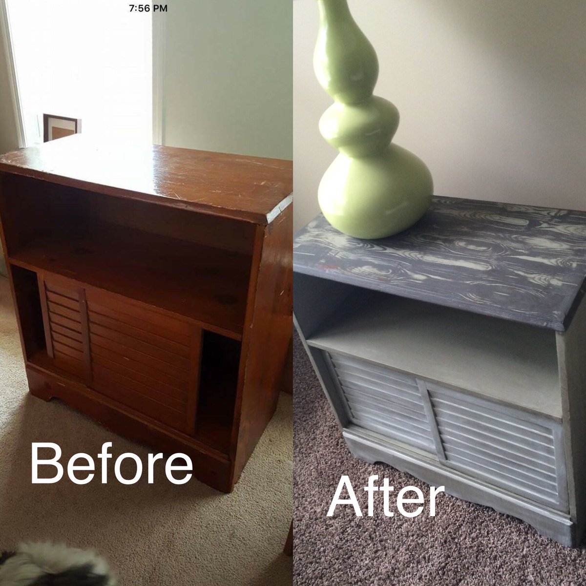 #beforehand after #love #diy #chalkpaint #upcycle #shabbychic #rustic