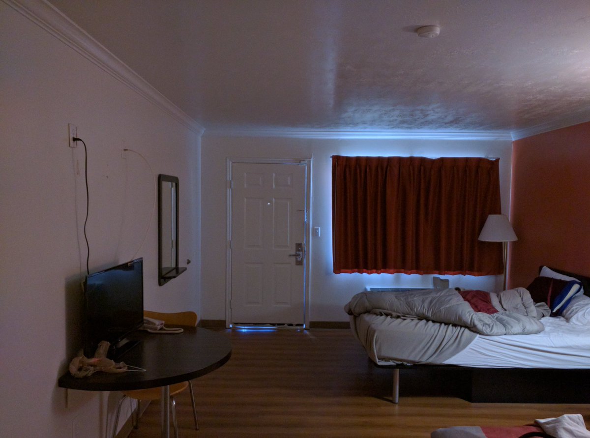 DiceAddict's tweet image. Behold the swanky, company provided digs.