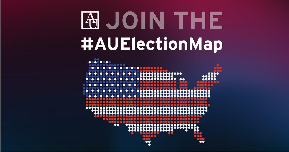 KevinDMalecek's tweet photo. Are you involved in #Election2016? Join the @AmericanU community on the #AUElectionMap! - https://t.co/mo2UPcF9B6 https://t.co/AdYdua8Edp