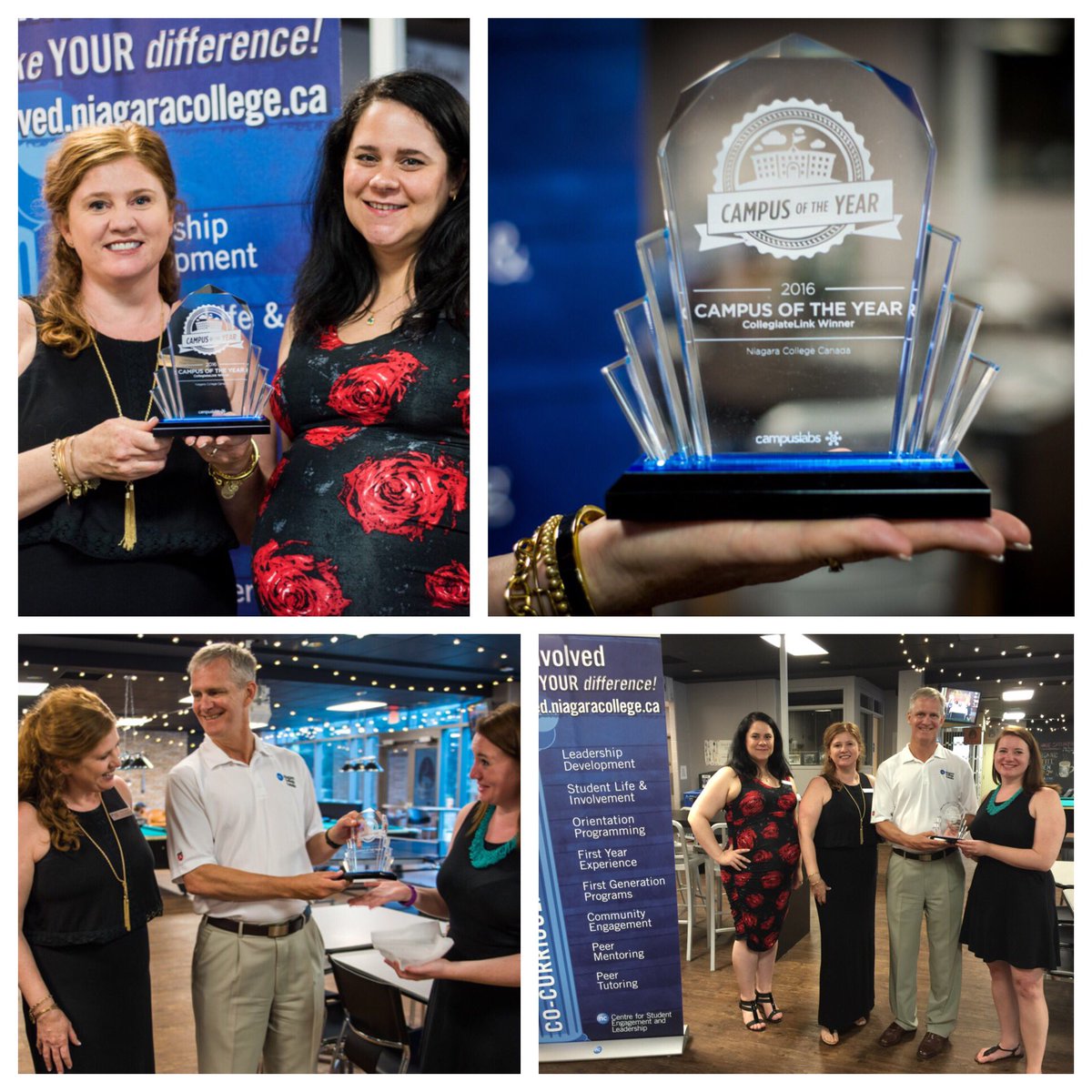 SOOO proud! #CampusLabs 2016 Campus of the Year for Student Engagement!! Way to go @Niagara_College #getinvolvedNC