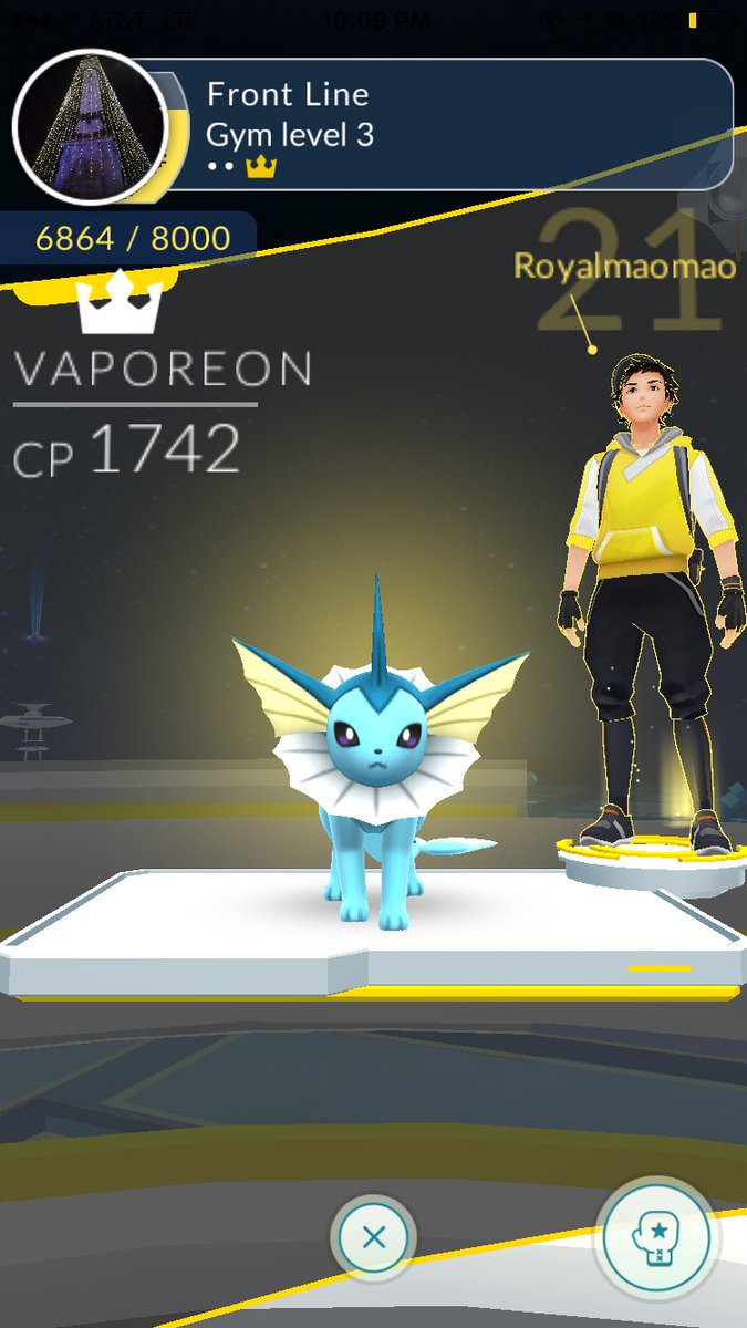 TeamInstinctIN's tweet photo. Yo Royalmaomao good job holding down the fort! #PokemonGO #TeamInstinct #TrustYourInstincts #SparkMovement https://t.co/cyGzIcHmIt