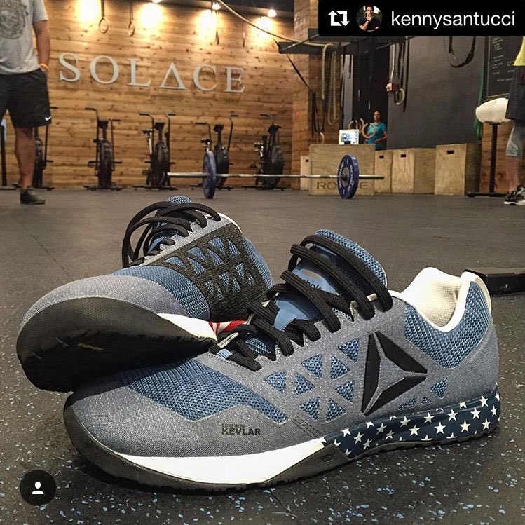💥 Custom pair of the new <a href="/Reebok/">Reebok</a> #Nano6 from <a href="/KennySantucci/">Kenny Santucci</a>. #CrossFit #CrossFitGames