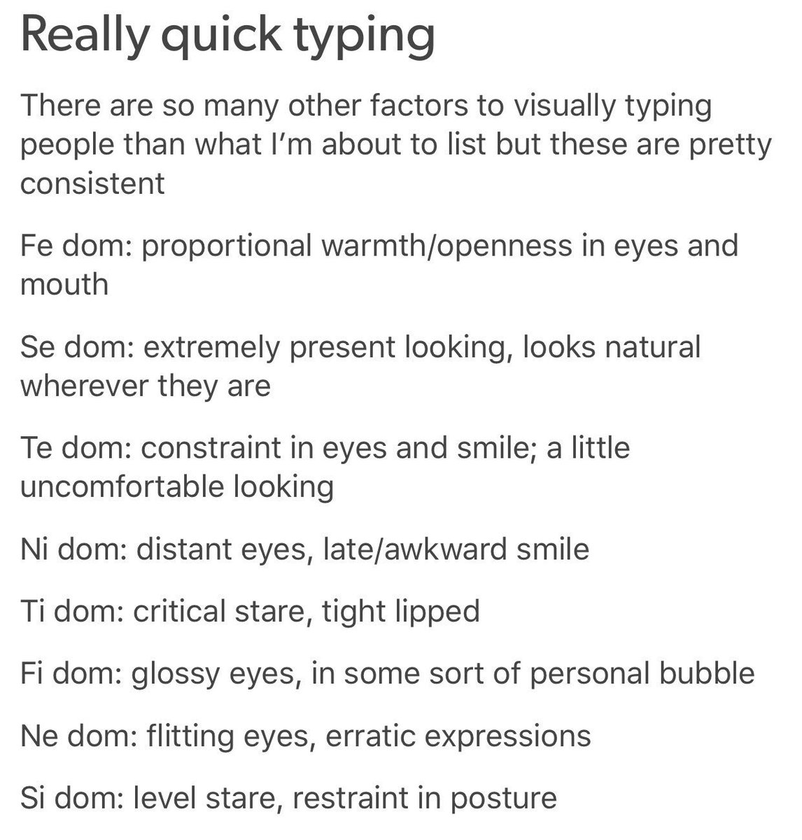 MBTI Typing