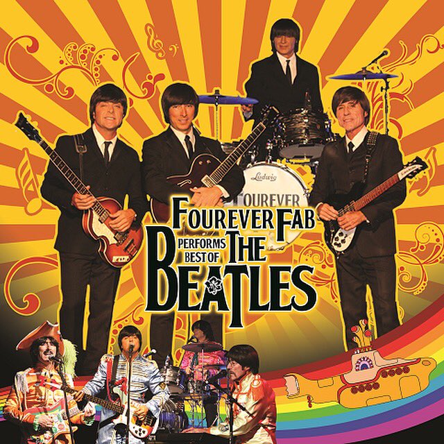 FoureverFab's tweet photo. Our new #Poster look! #FoureverFab #BeatlesTributeBand #Hawaii #Honolulu #HawaiiNews #Oahu #MustDoInHawaii #concert https://t.co/bMab9M3SDG