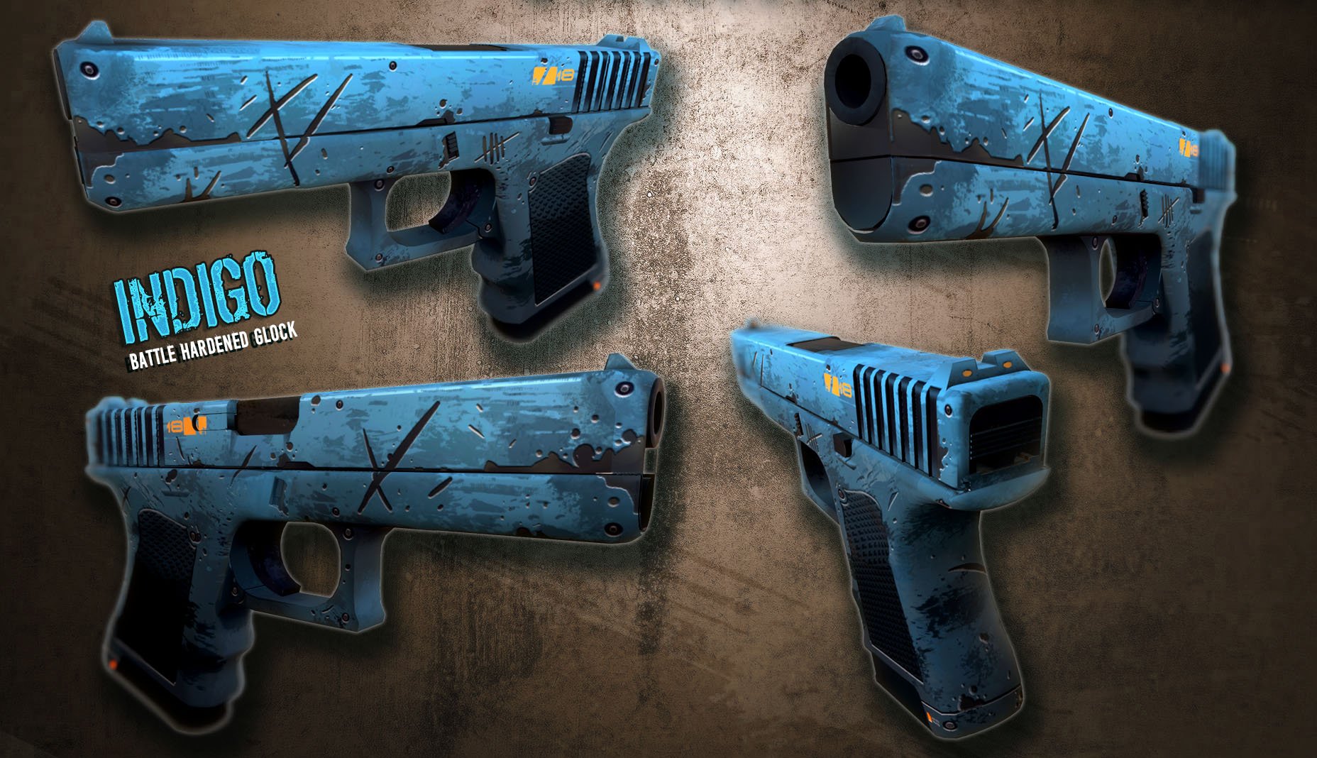 Puffin on Twitter "Just wrapped up the Glock18 Indigo! A skin that