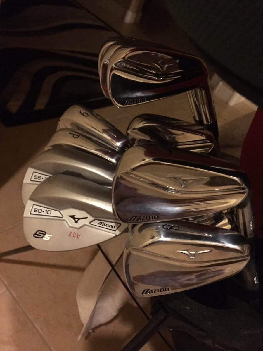 Thanks @Golf_Mizuno for my new MP-5 irons and S5 wedges! I love them!

#Golf #NewClubs