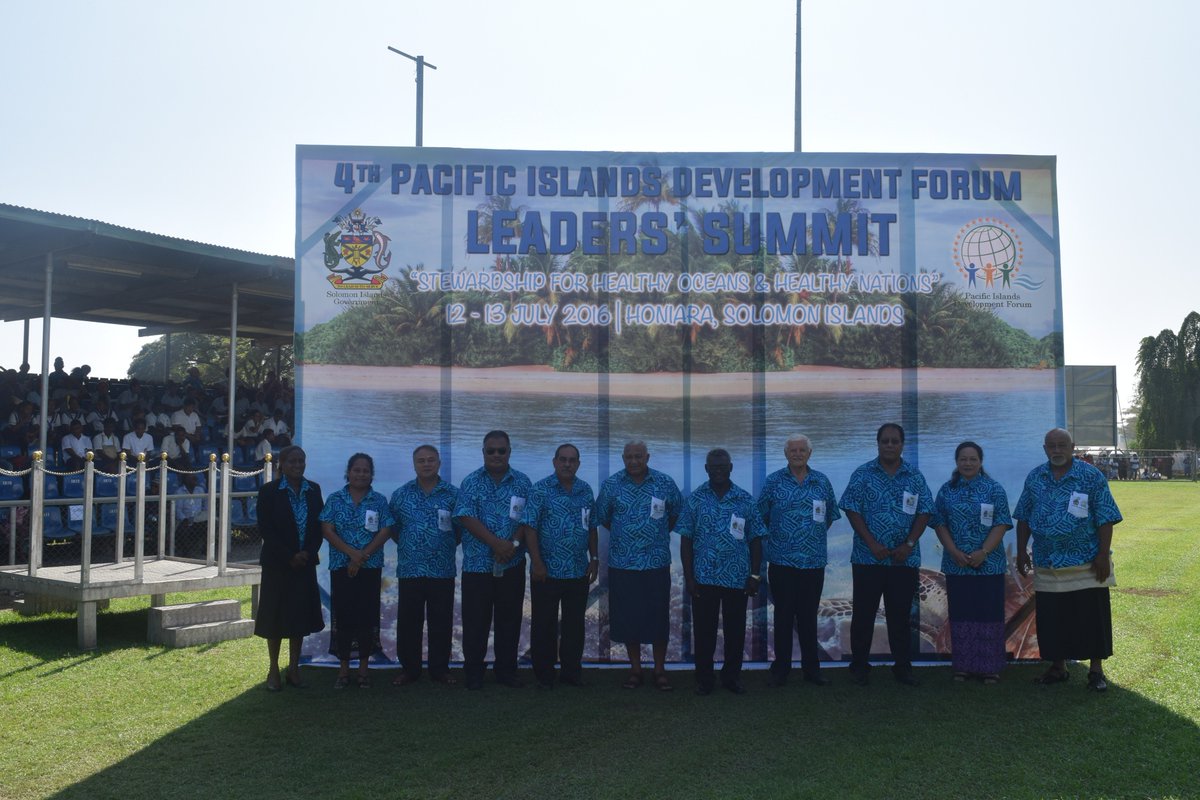 PIDF01's tweet photo. Official opening ceremony of the PIDF Leaders Summit, Honiara, Solomon Islands #PIDFSummit https://t.co/bb1CWfMxVo