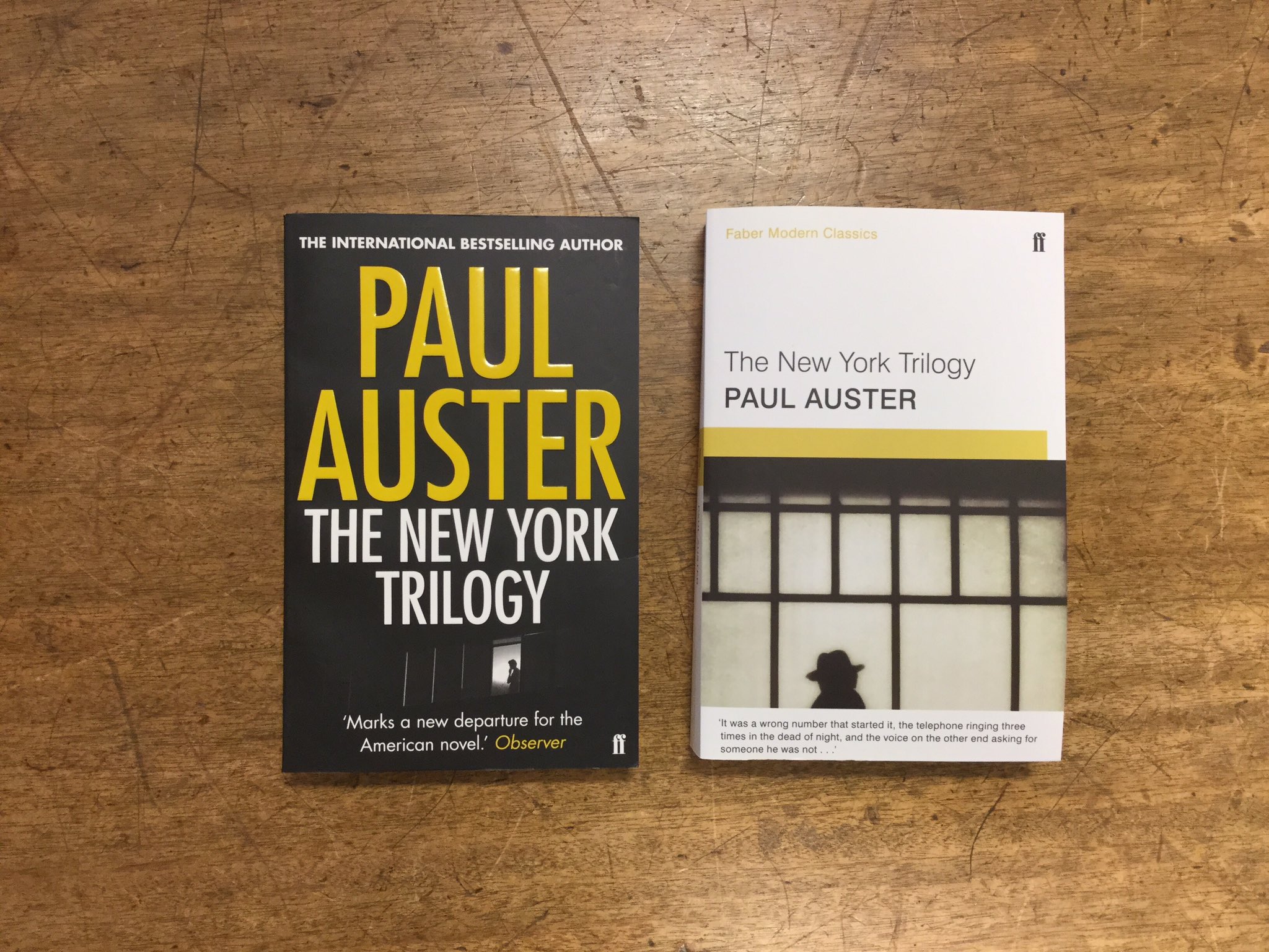 Faber Books on Twitter: "New York Trilogy: three interconnected novels  which are a riveting work of detective fiction. https://t.co/fkllSYStcf" /  Twitter