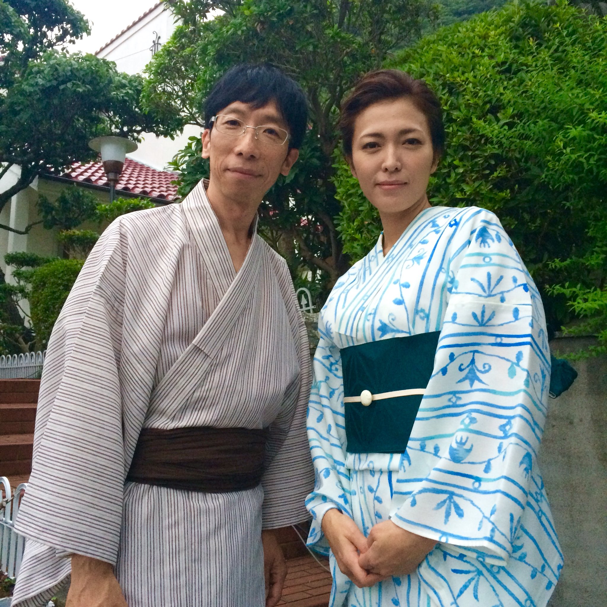 最終お値下げ！これ1着のみの希少品！♥️ 新品 未使用 源氏物語 浴衣 注染 花 浴衣レンタル | 【源氏物語】生成り×黒の立涌と七宝調の文様
