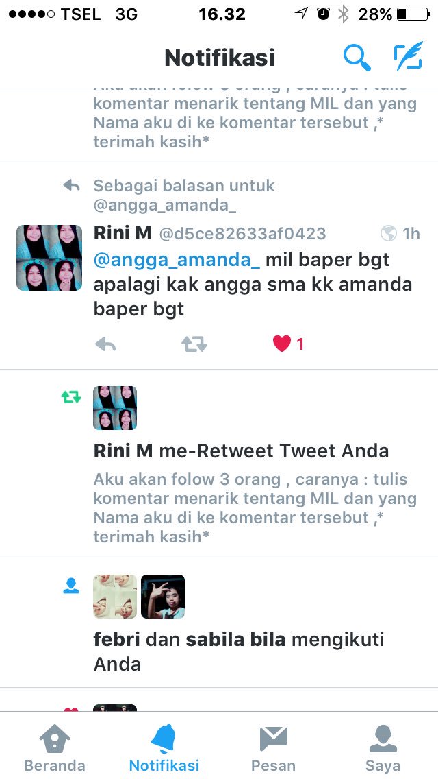 angga_amanda_'s tweet photo. Jadi yang menang Rini M atau @d5ce82633af0423 . Selamat ya,,,🎉 https://t.co/Xo5JzlX7iz