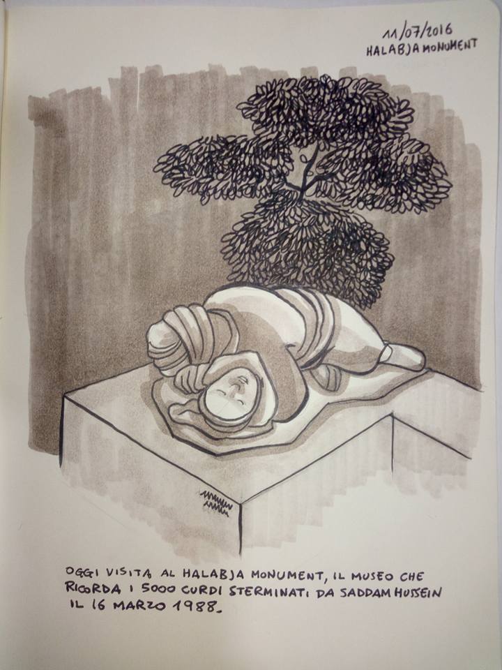 UnPontePer's tweet image. Prosegue il viaggio di Claudio Calia in #Iraq: qui le tavole che ha realizzato bit.ly/29rYHGh  #WithIraq